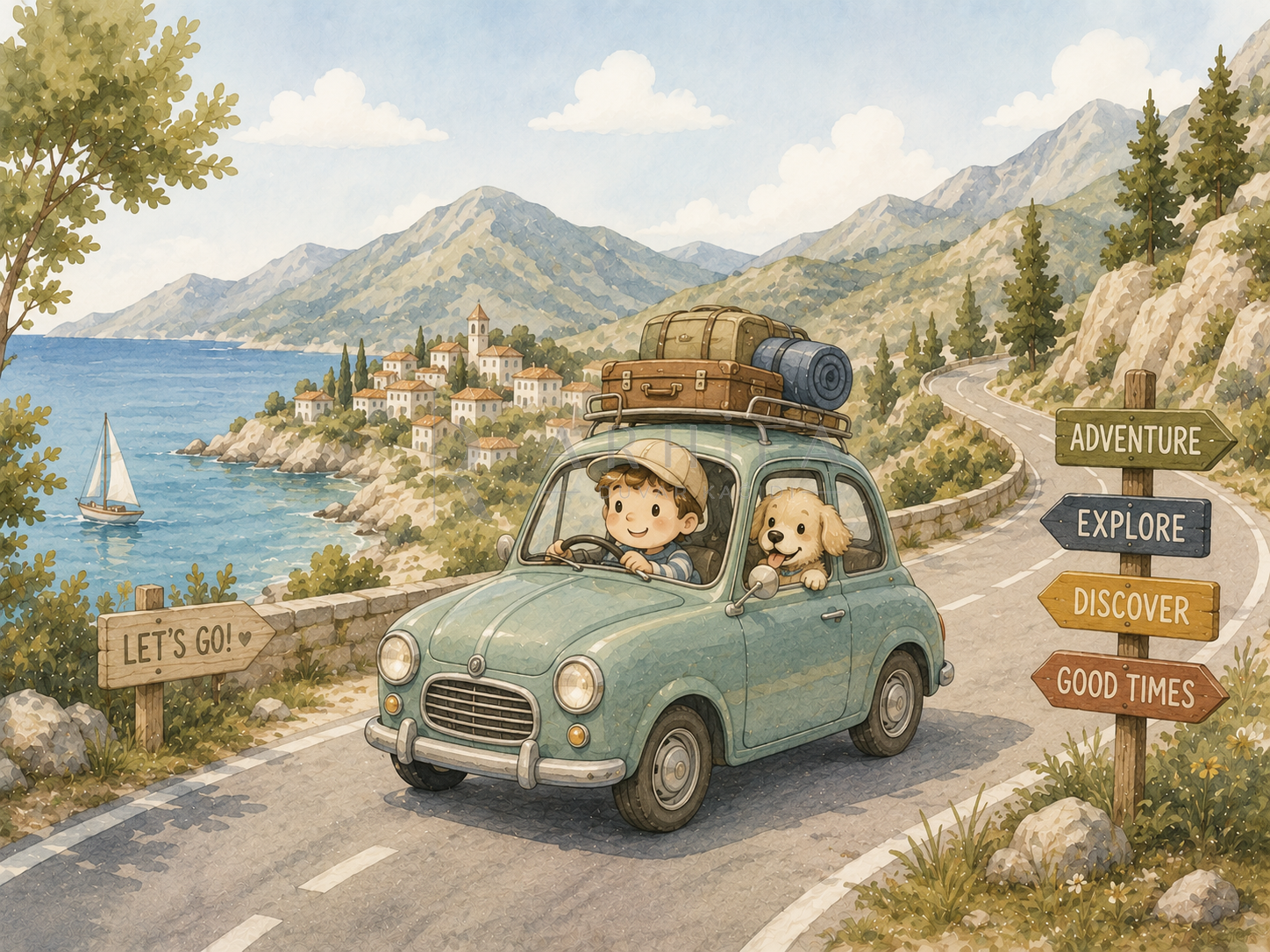 — Little Road Trip Duvar Kağıdı (LEX-012) – görsel 2