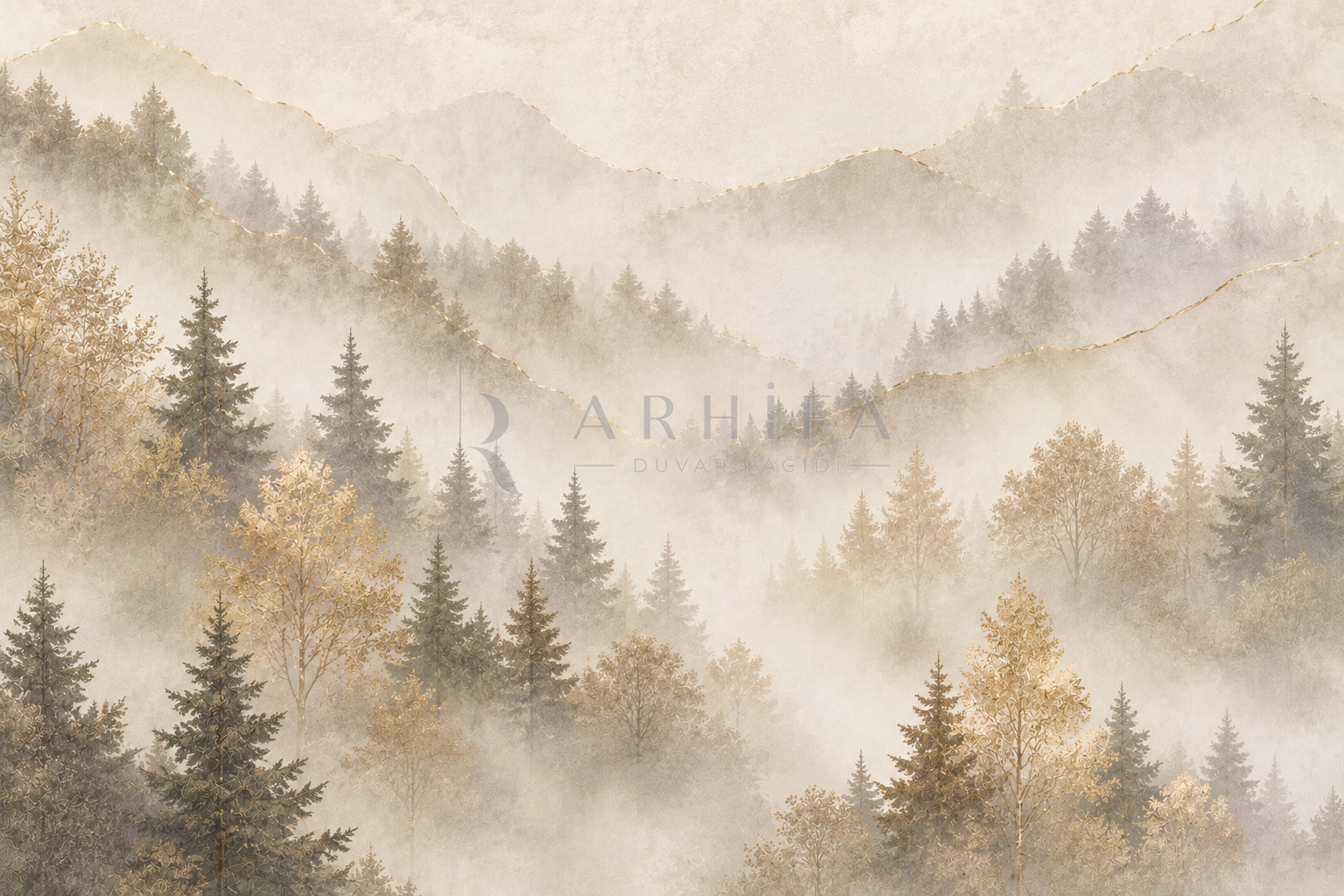 Misty Forest Duvar Kağıdı (LN-002) – görsel 2
