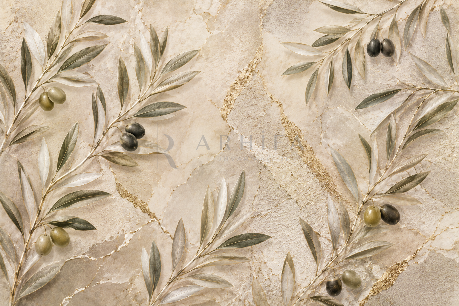 Olive Harmony Duvar Kağıdı (LN-005) – görsel 2