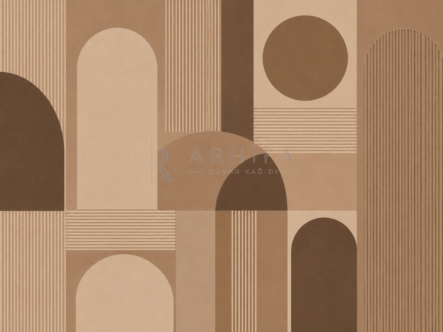 — Mocha Linear Structure Duvar Kağıdı (MGM-014) – görsel 2