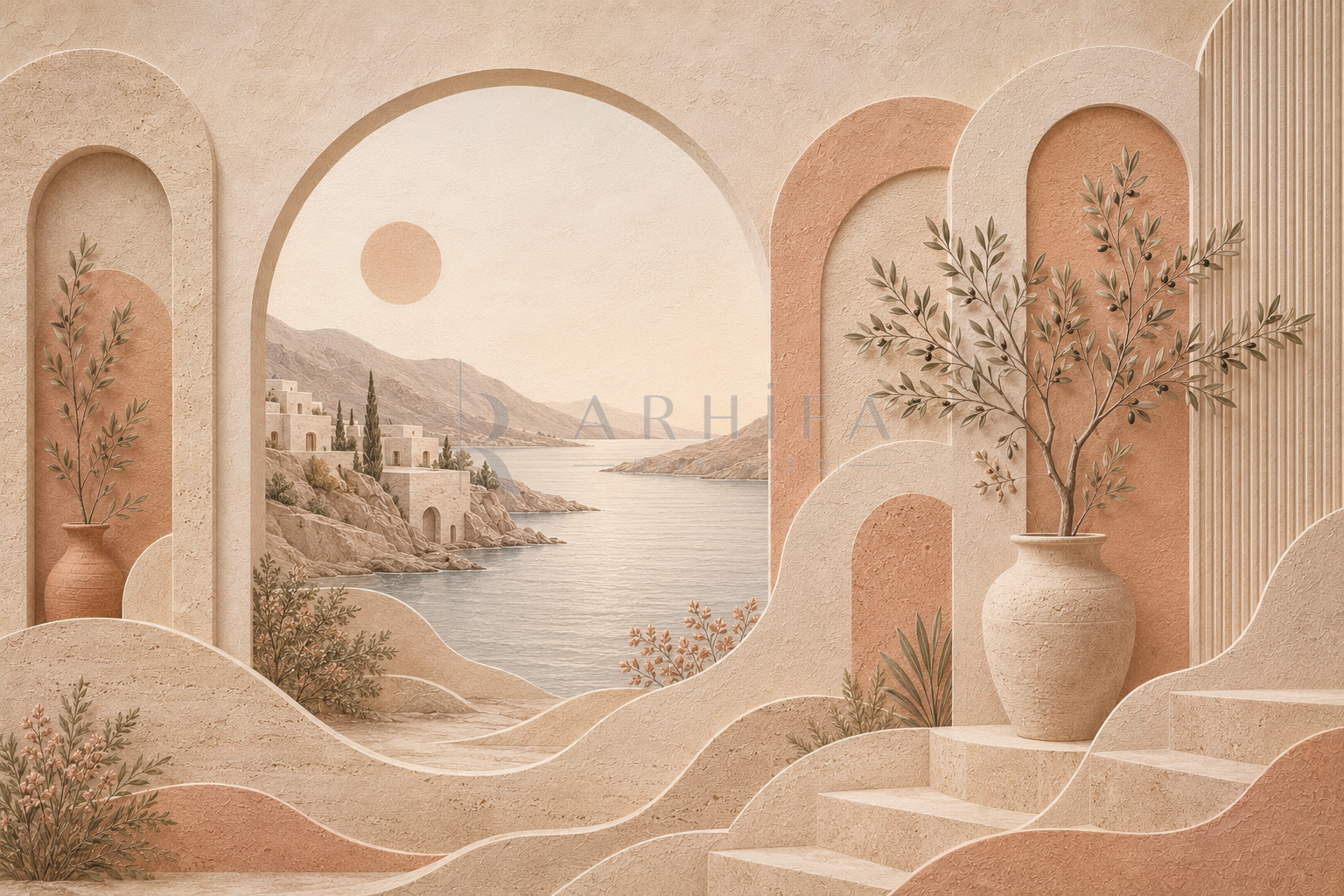 Aegean Arch Duvar Kağıdı (MR-001) – görsel 2