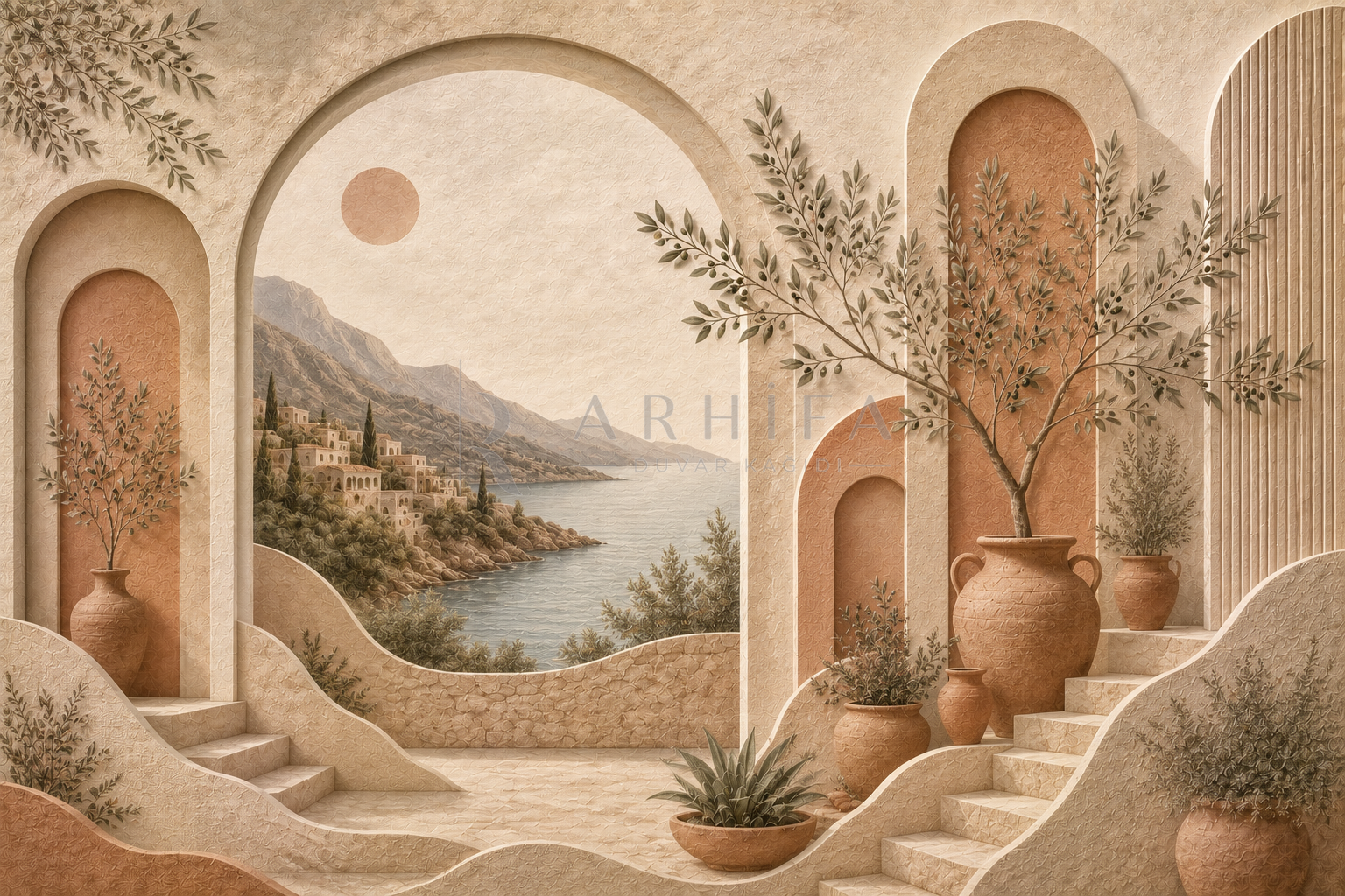 Olive Terrace Duvar Kağıdı (MR-003) – görsel 2
