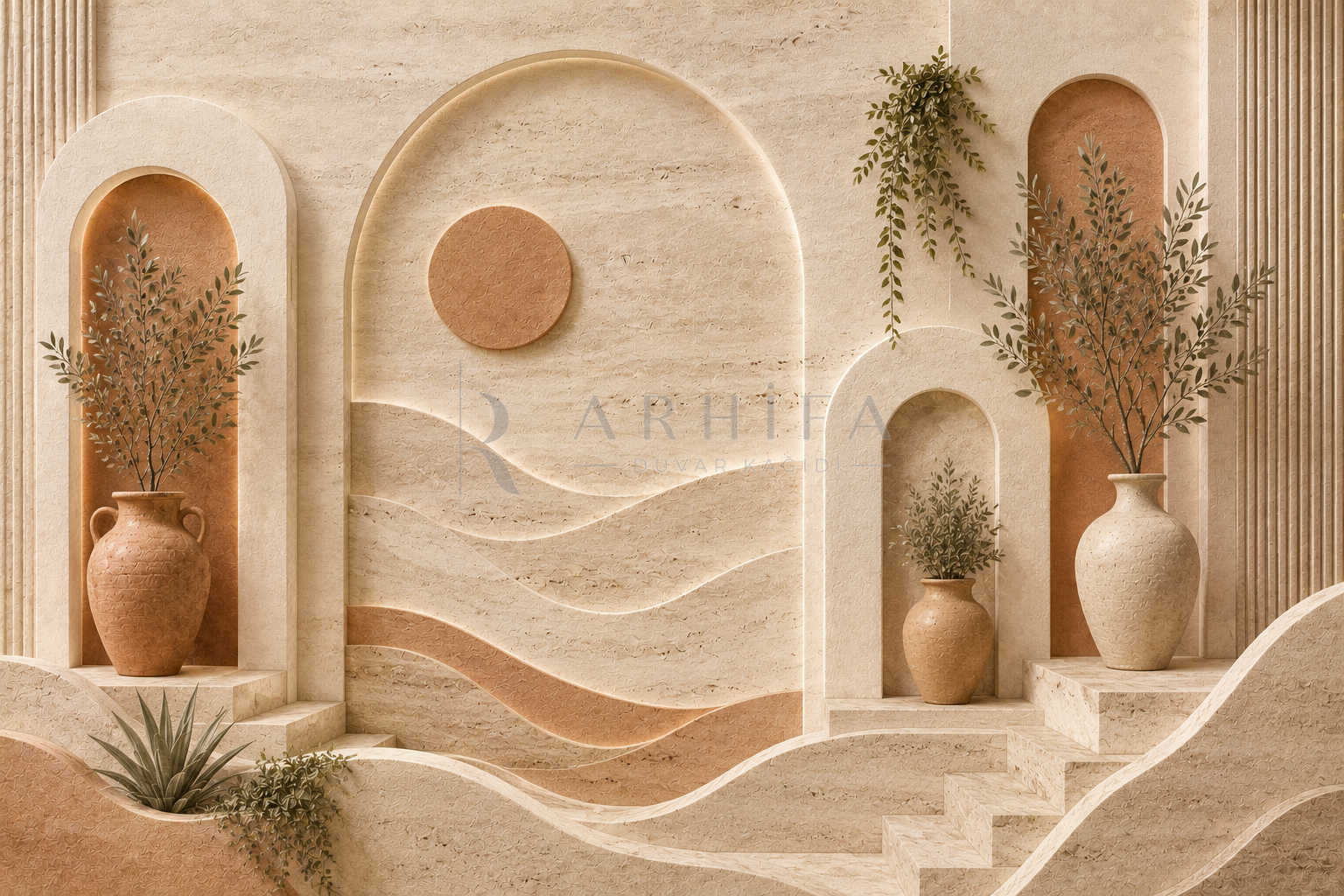 Travertine Flow Duvar Kağıdı (MR-011) – görsel 2