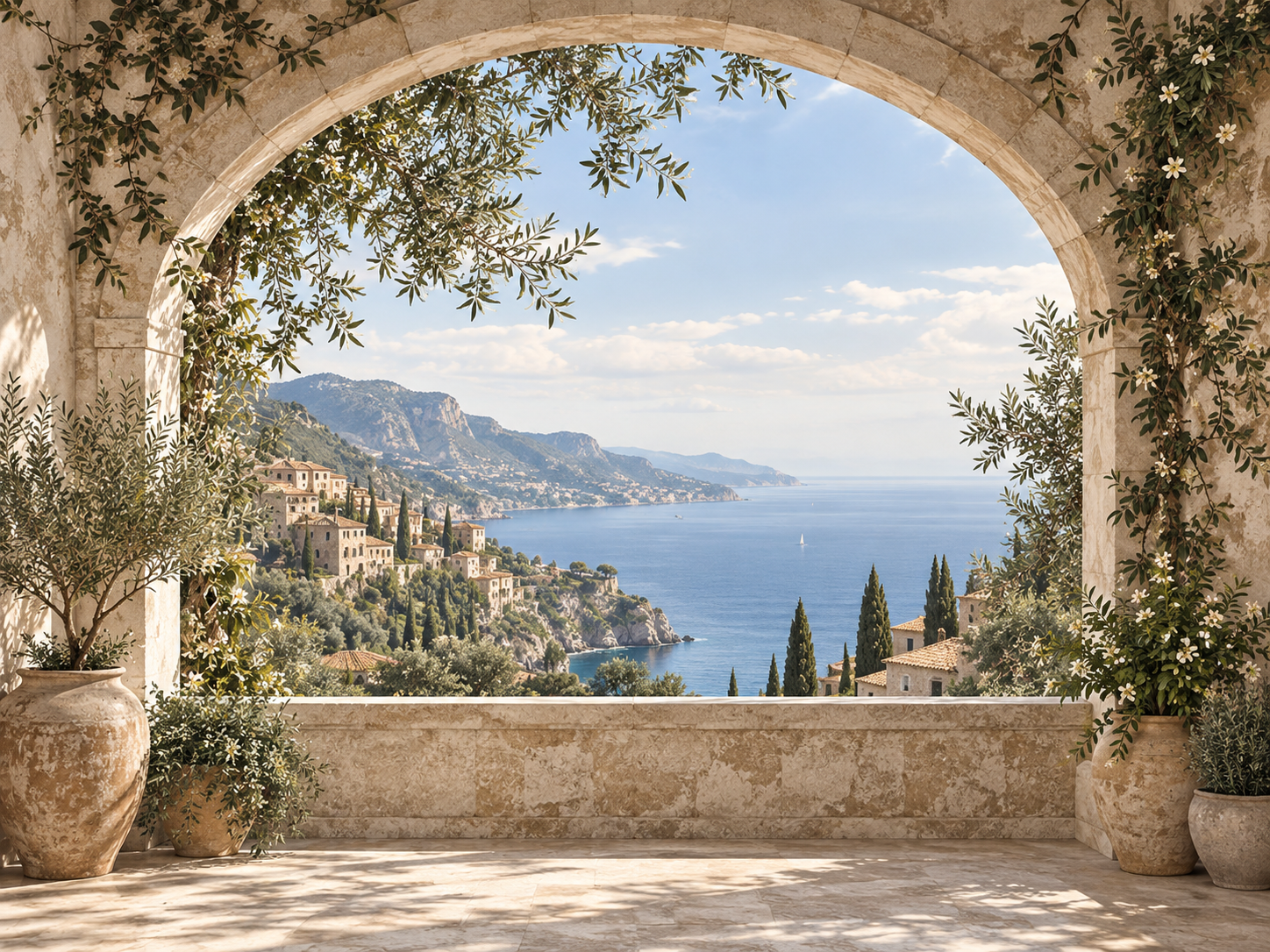 Tuscan Window View Duvar Kağıdı (AI-002) – görsel 2