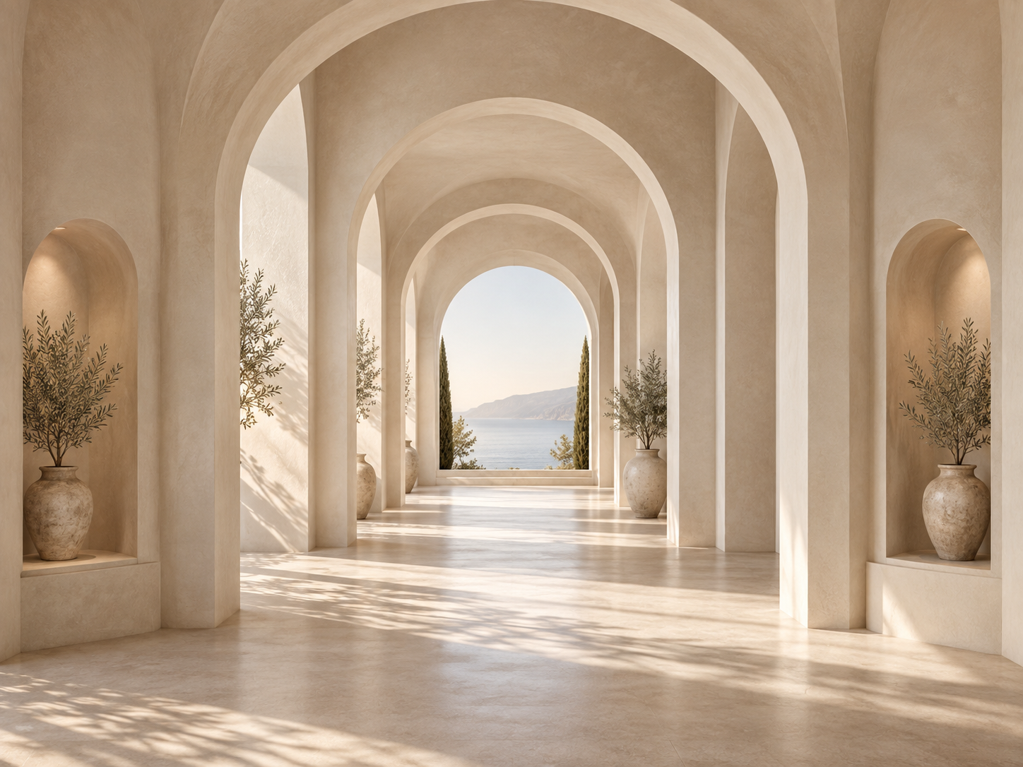 Soft Plaster Arches Duvar Kağıdı (AI-005) – görsel 2