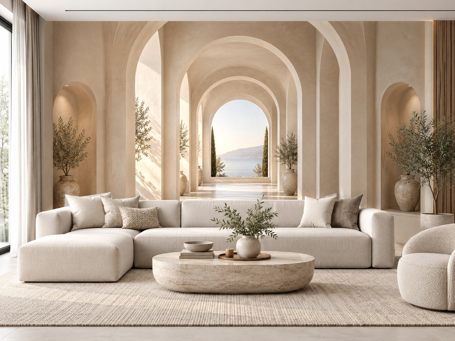 Soft Plaster Arches Duvar Kağıdı (AI-005) – görsel 1