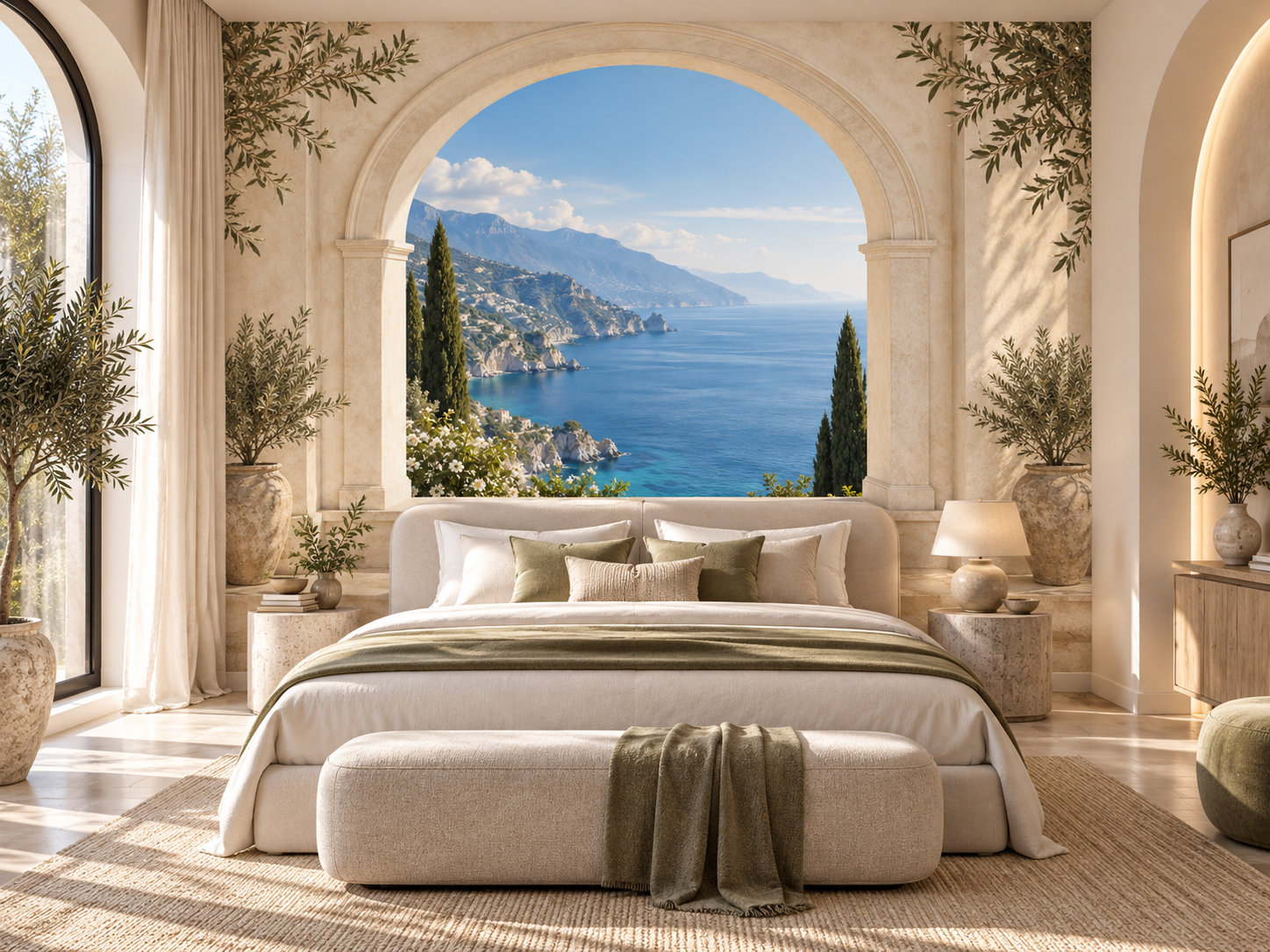 Coastal Arched Window Duvar Kağıdı (AI-006) – görsel 2
