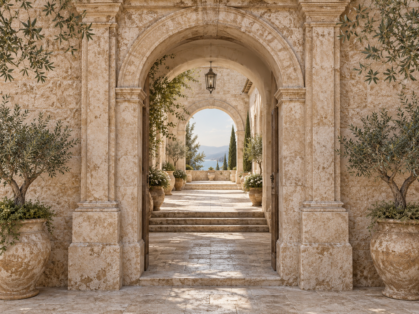 Ancient Stone Portal Duvar Kağıdı (AI-007) – görsel 2