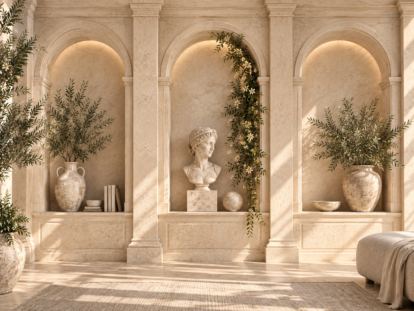 Classical Wall Niches Duvar Kağıdı (AI-011) – görsel 2