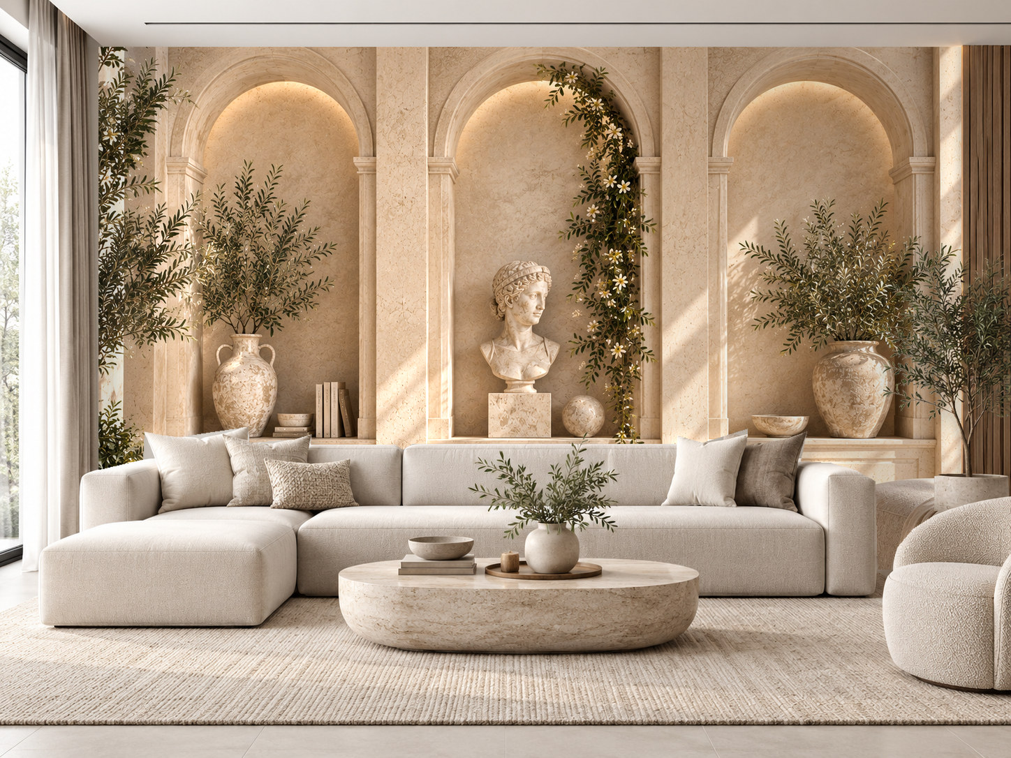 Classical Wall Niches Duvar Kağıdı (AI-011) – görsel 1
