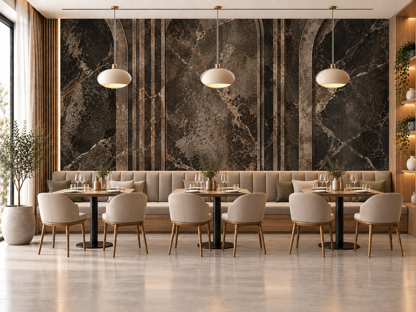 Dark Restaurant Stone Duvar Kağıdı (CS-005) – görsel 1