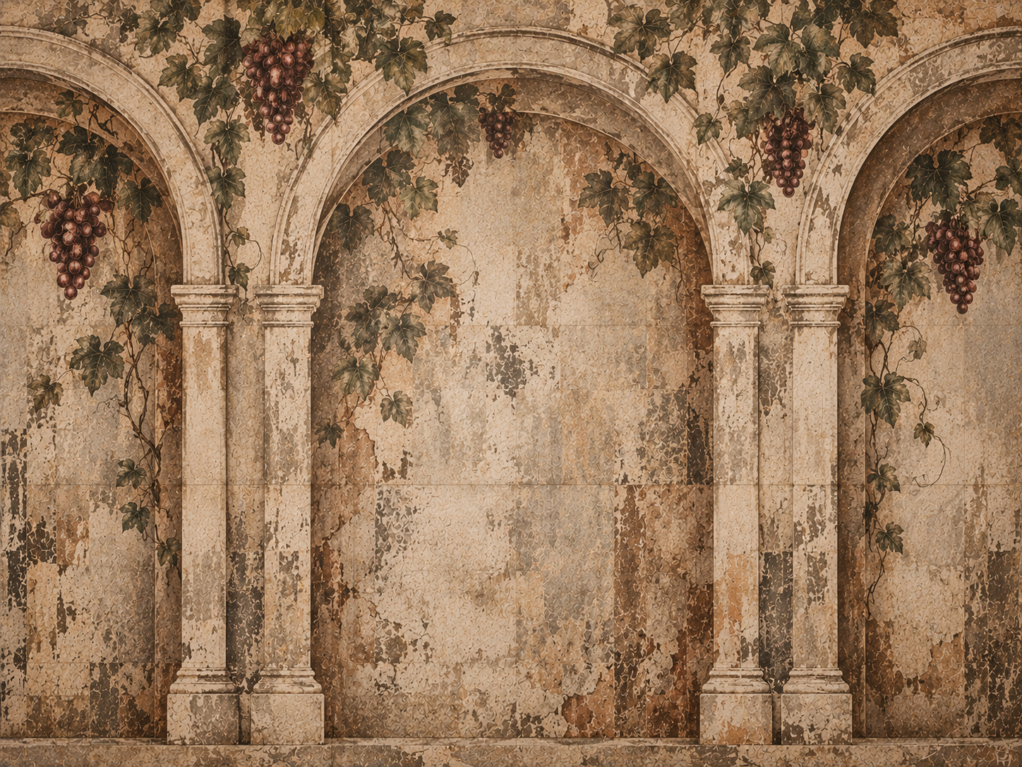 Wine Cellar Arches Duvar Kağıdı (CS-006) – görsel 3