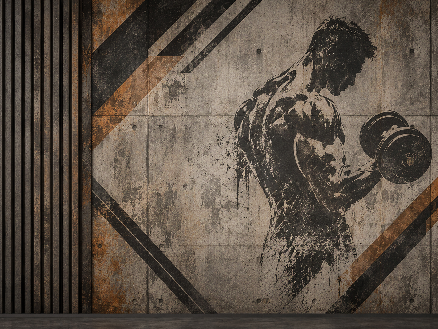 Industrial Gym Wall Duvar Kağıdı (CS-008) – görsel 2