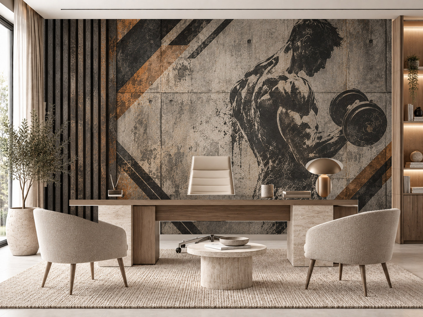 Industrial Gym Wall Duvar Kağıdı (CS-008) – görsel 1