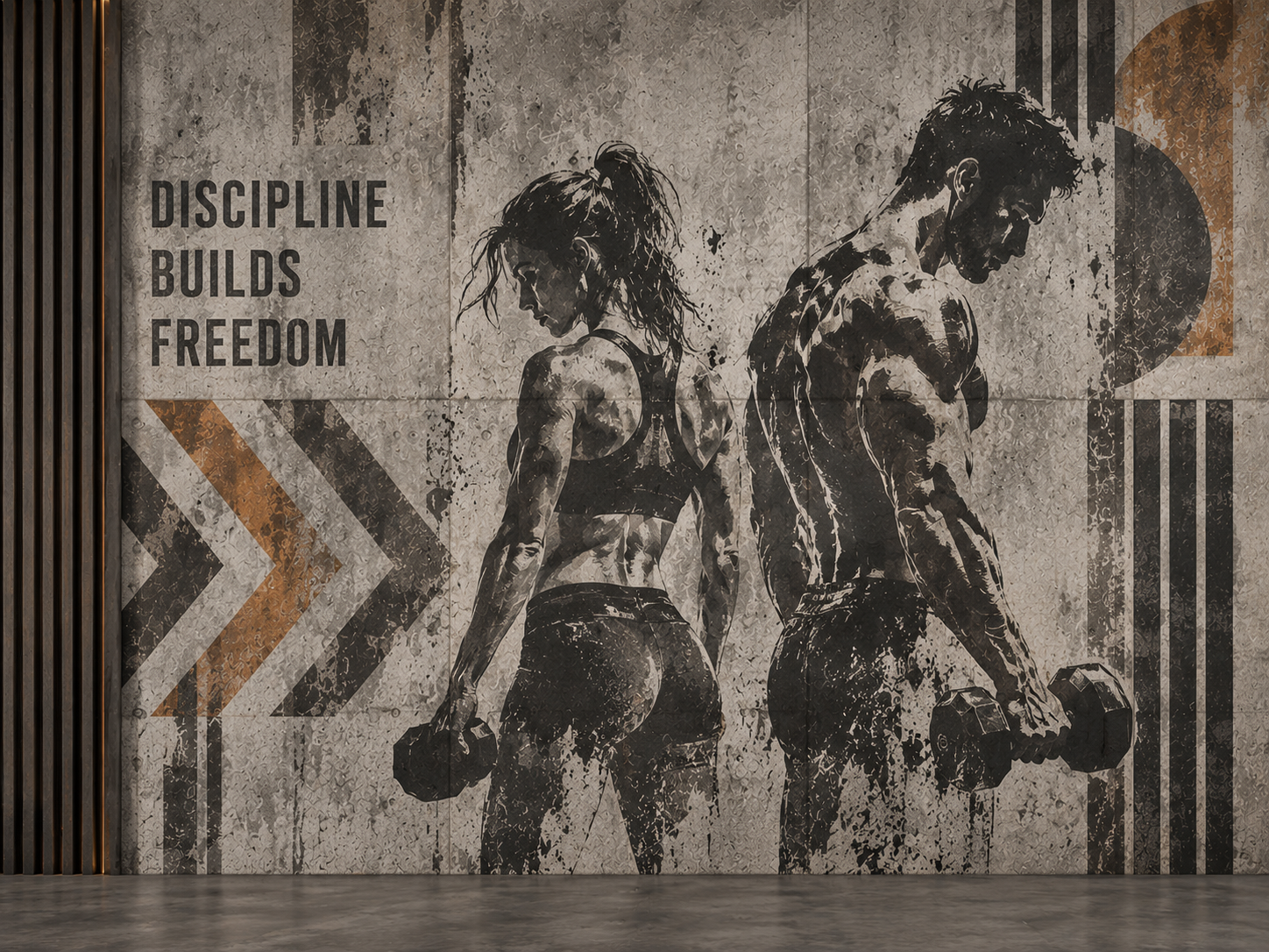 Urban Fitness Concrete Duvar Kağıdı (CS-009) – görsel 2