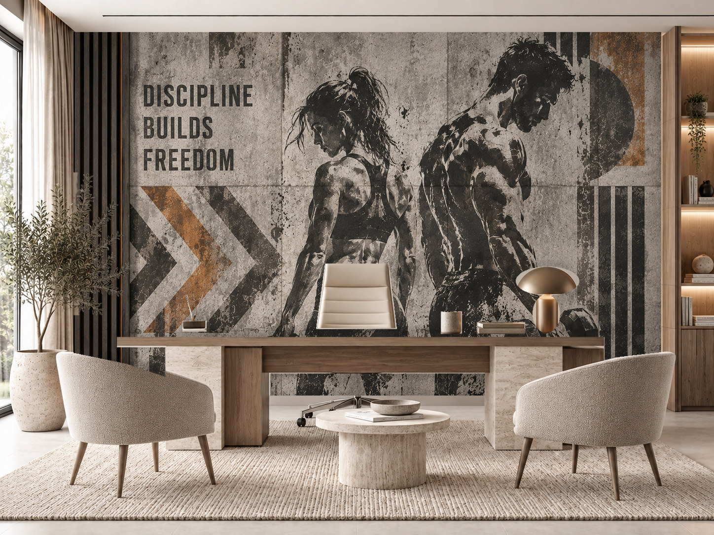 Urban Fitness Concrete Duvar Kağıdı (CS-009) – görsel 1