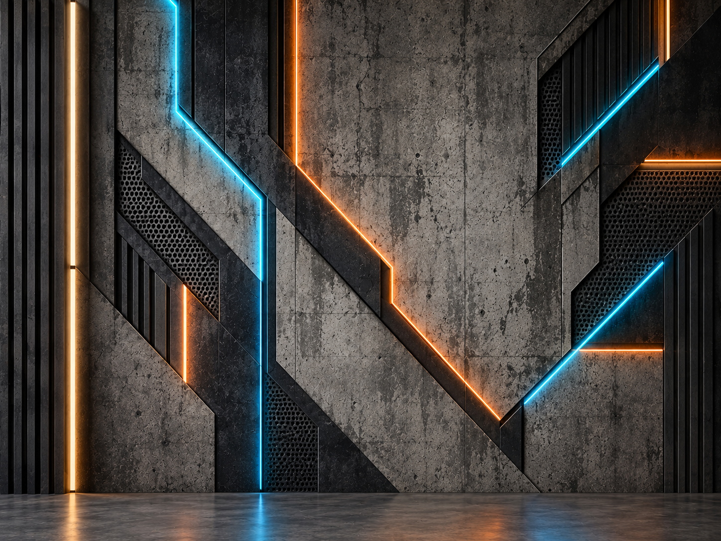 Gaming Neon Architecture Duvar Kağıdı (CS-010) – görsel 2