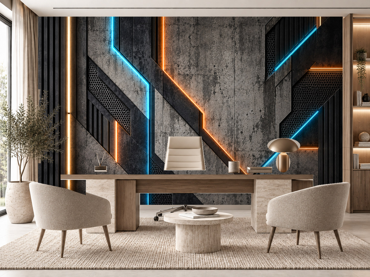 Gaming Neon Architecture Duvar Kağıdı (CS-010) – görsel 1