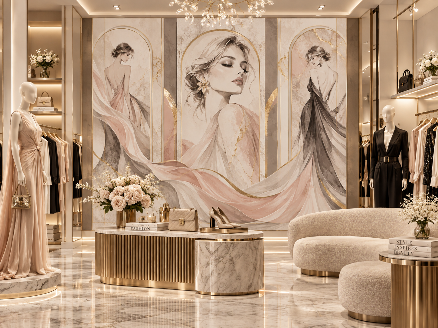 Boutique Fashion Gallery Duvar Kağıdı (CS-014) – görsel 2