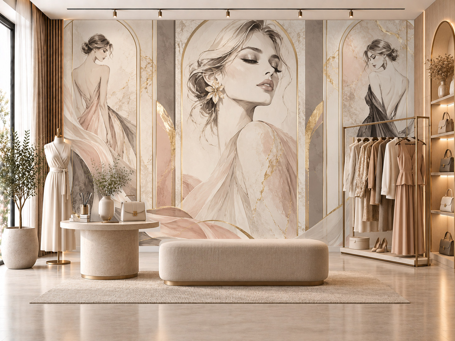 Boutique Fashion Gallery Duvar Kağıdı (CS-014) – görsel 1