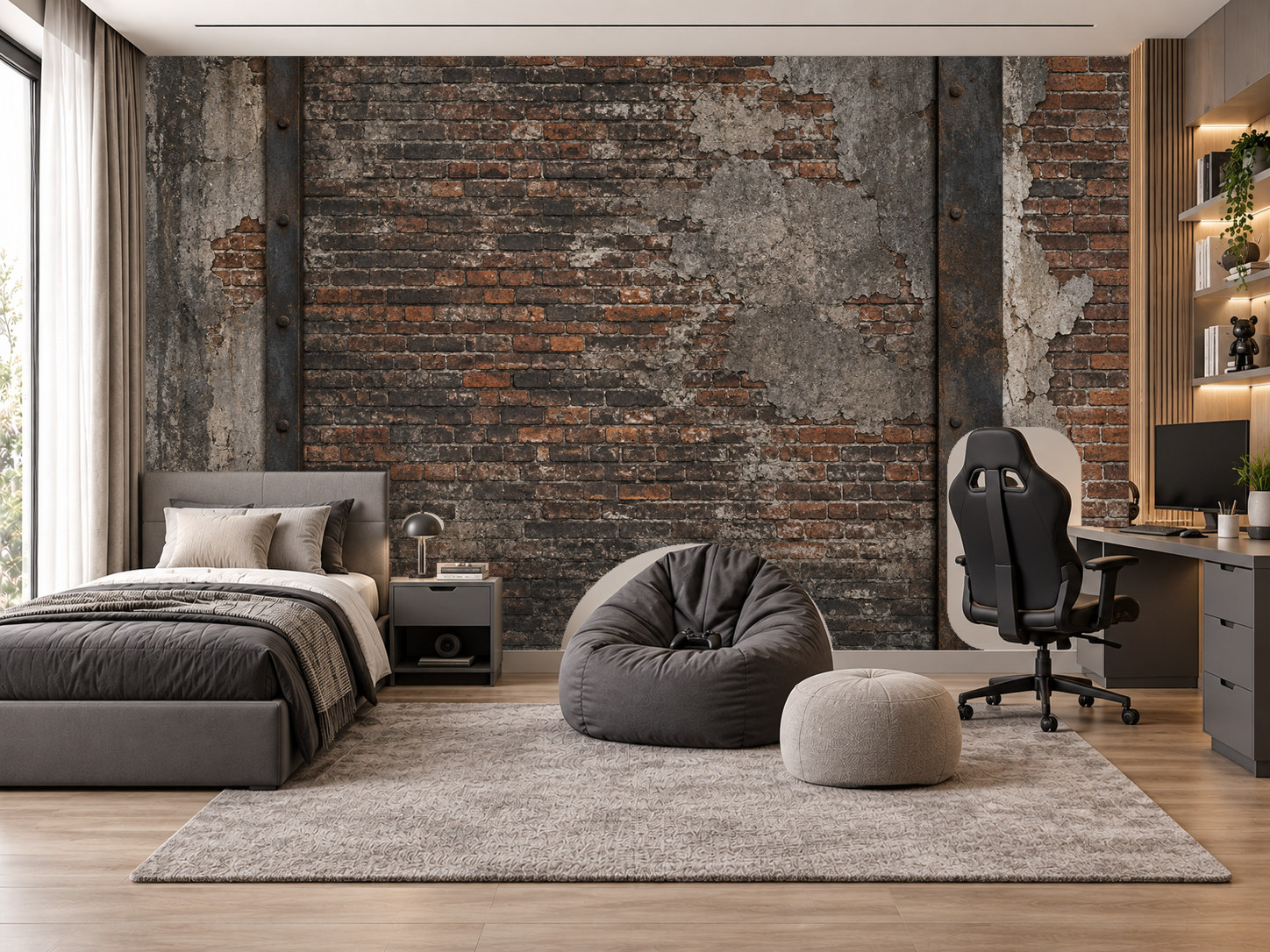 Urban Brick Workshop Duvar Kağıdı (MY-002) – görsel 1