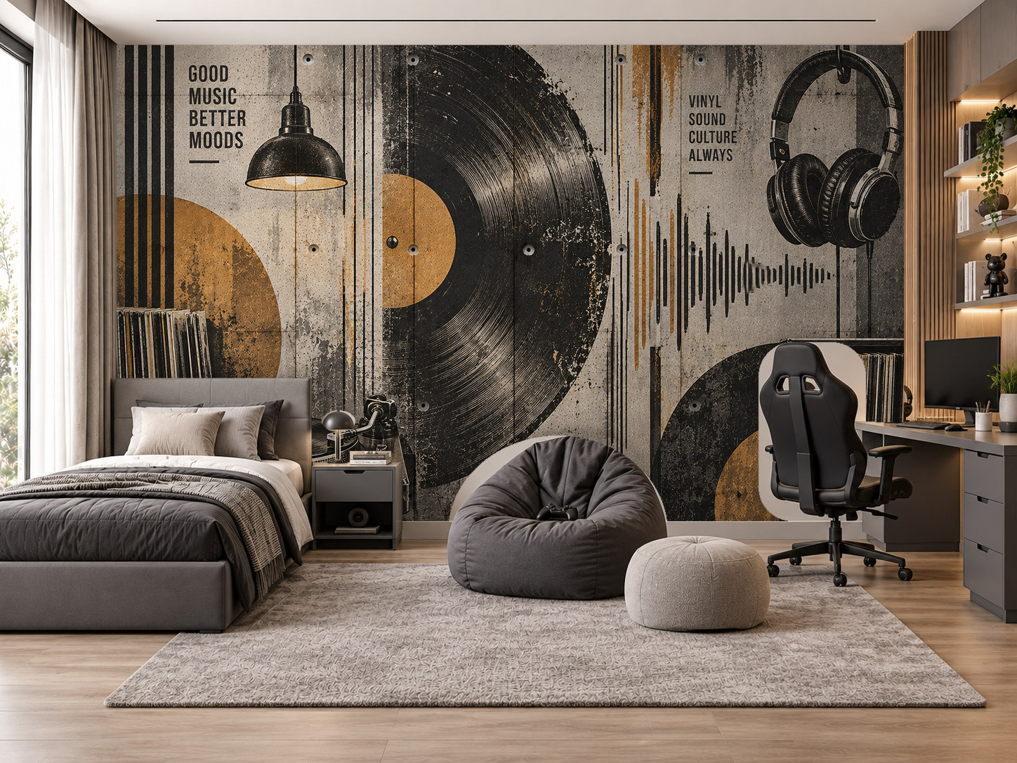 Vinyl & Sound Duvar Kağıdı (MY-010) – görsel 1