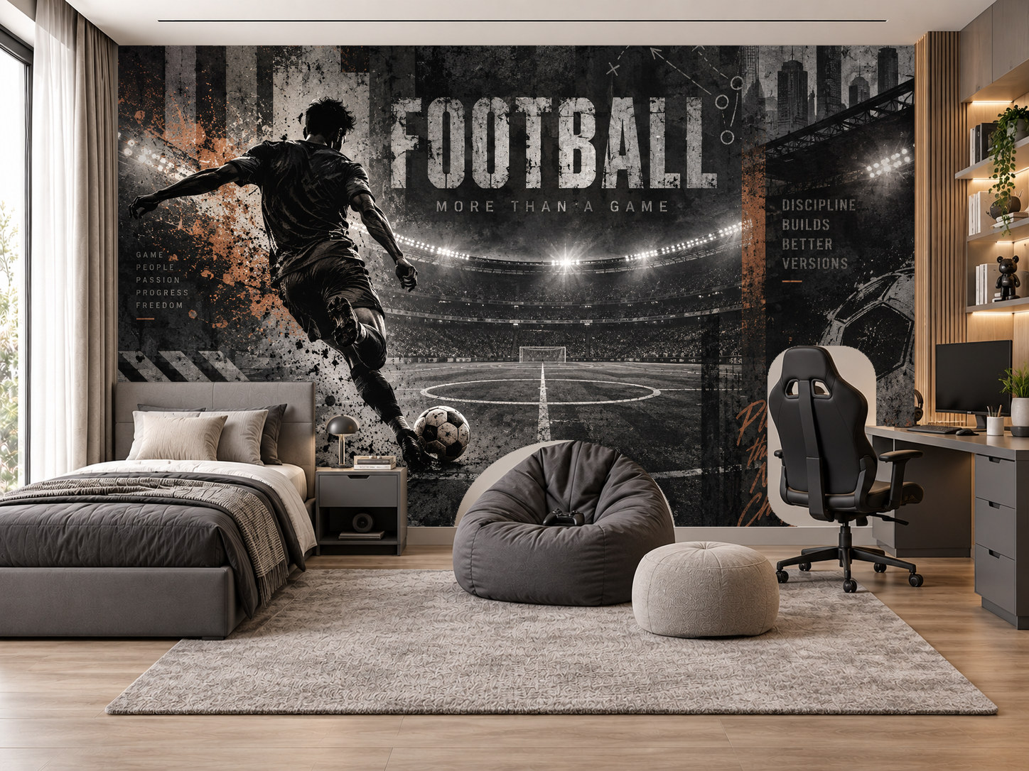 Football Stadium Mood Duvar Kağıdı (MY-012) – görsel 1