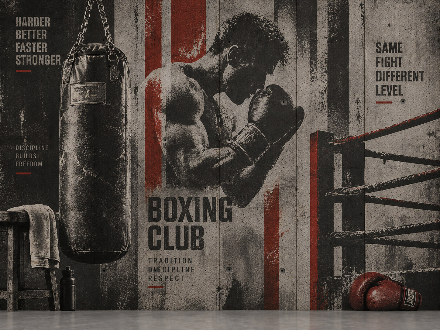 Boxing Club Heritage Duvar Kağıdı (MY-013) – görsel 2