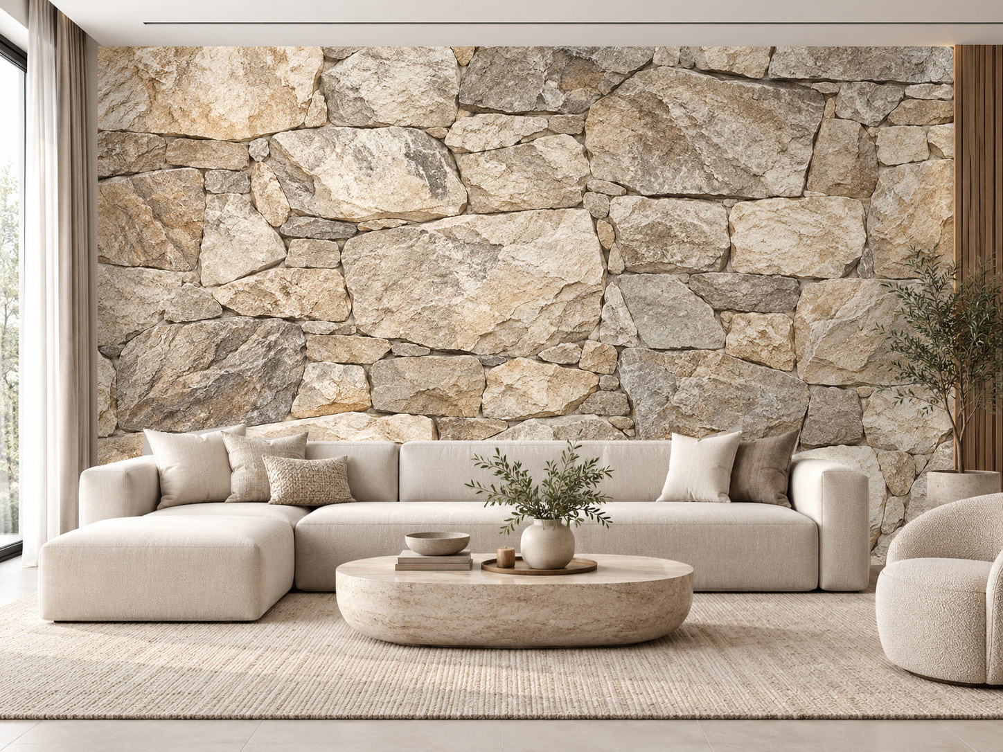 Natural Stone Wall Duvar Kağıdı (SE-001) – görsel 1