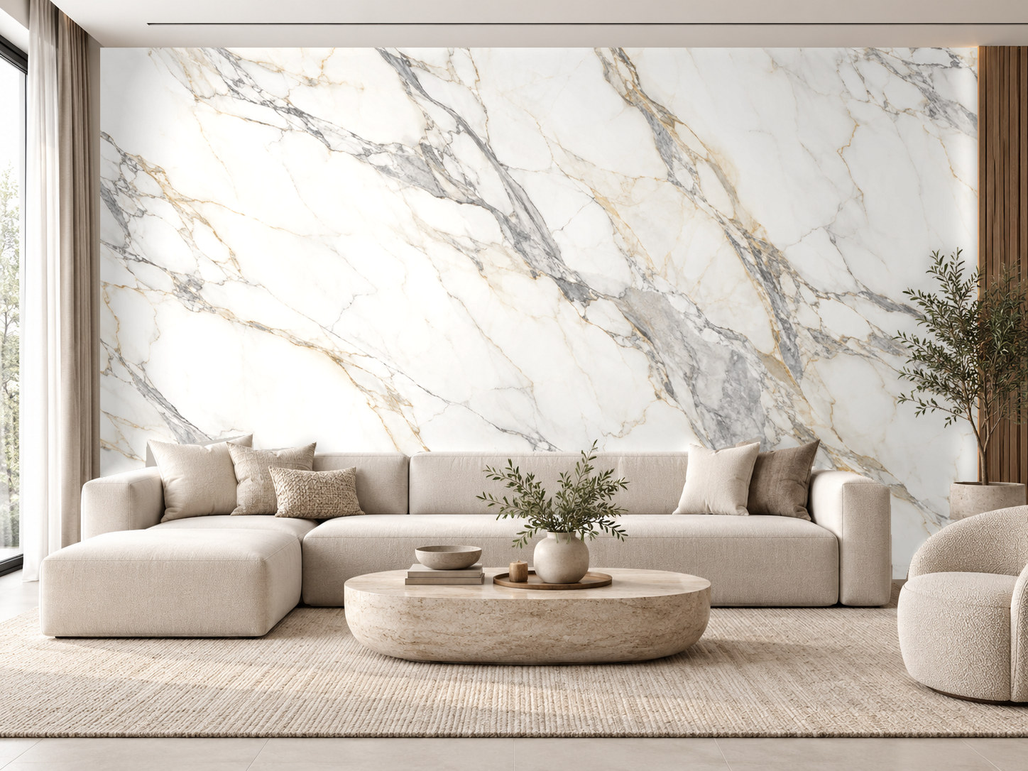 Calacatta Marble Duvar Kağıdı (SE-006) – görsel 1