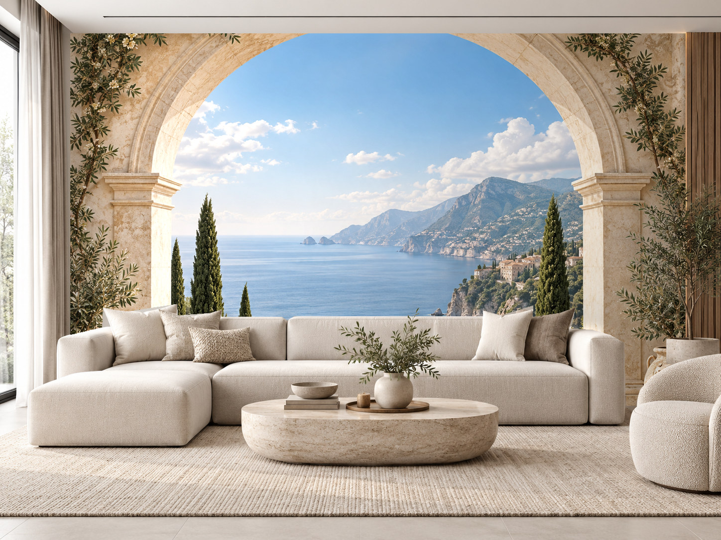 Mediterranean Arch View Duvar Kağıdı (SE-009) – görsel 1