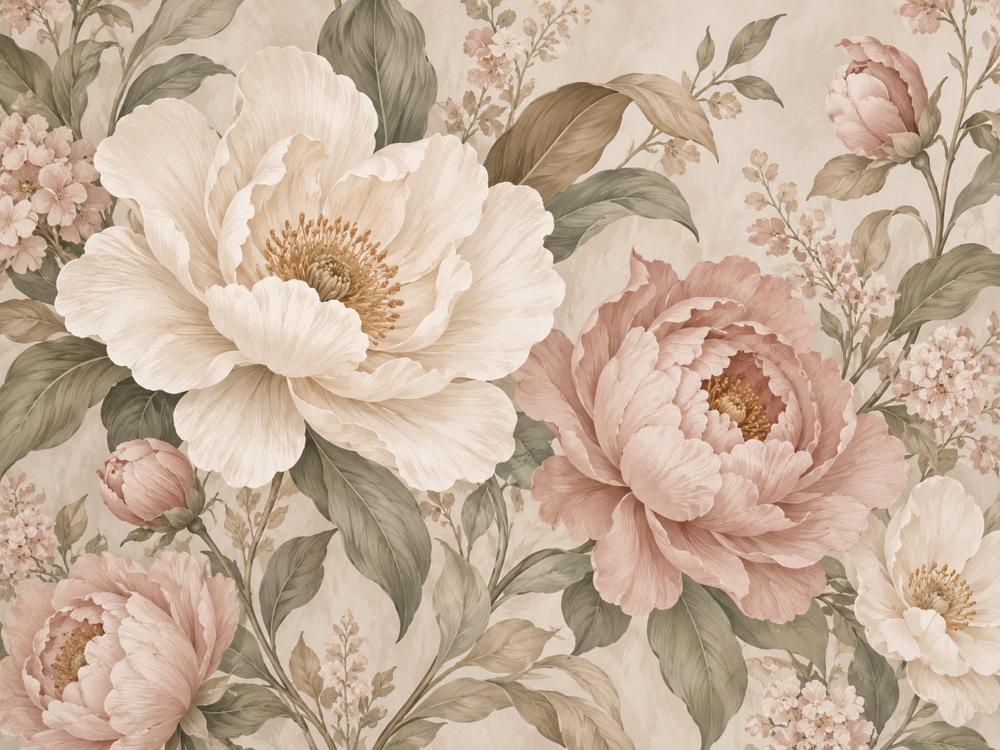 Floral Statement Wall Duvar Kağıdı (SE-014) – görsel 2