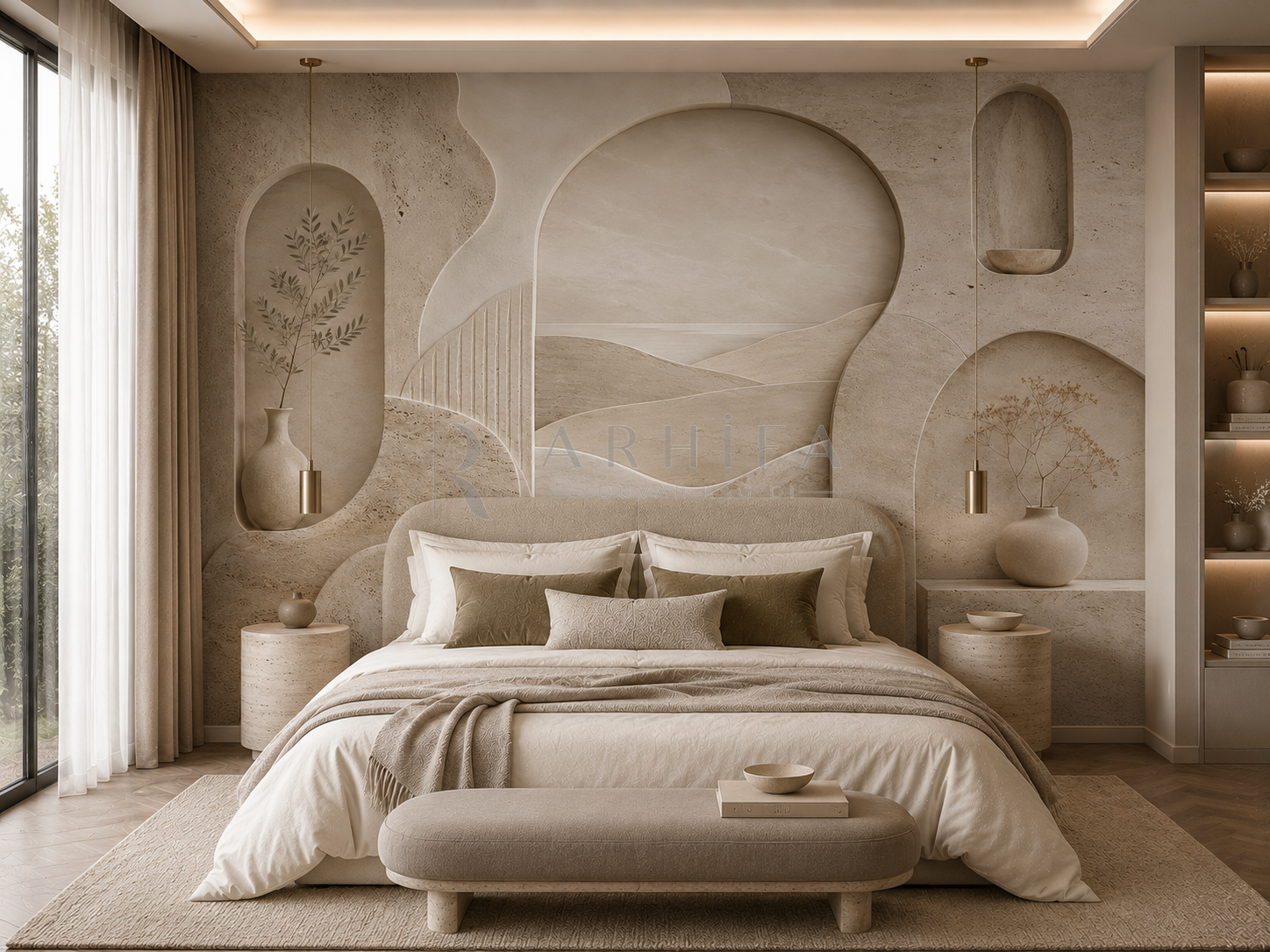Natural Stone - Özel Tasarım Duvar Kağıdı (NS-001) görsel