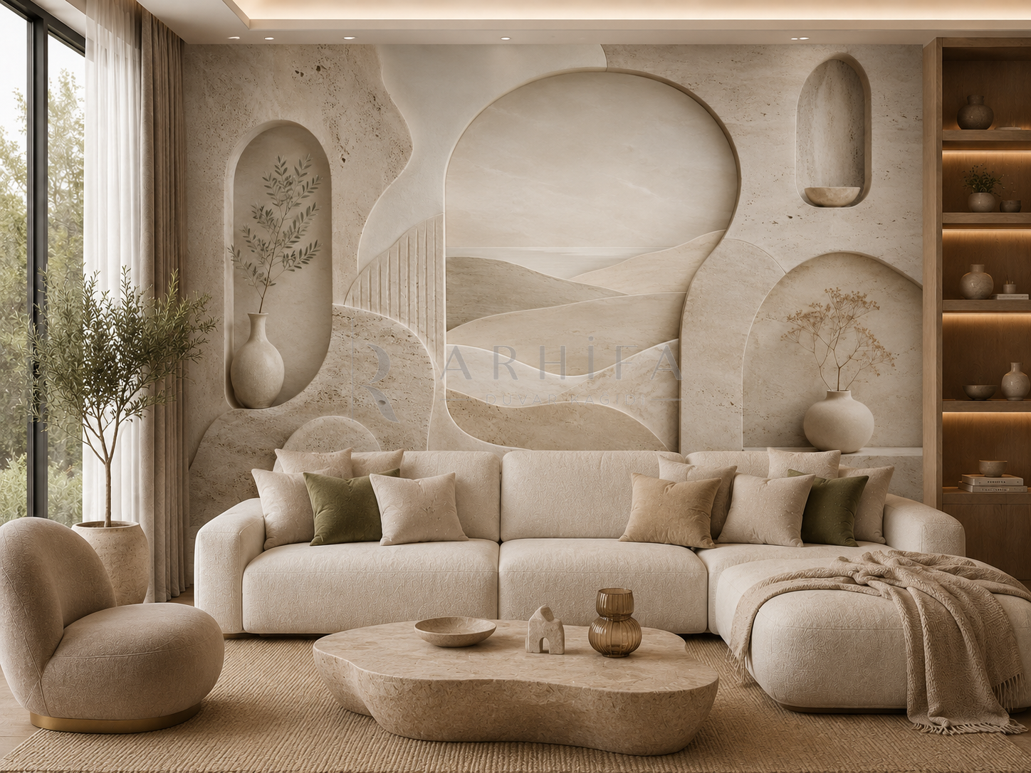 Natural Stone - Özel Tasarım Duvar Kağıdı (NS-001) – görsel 2