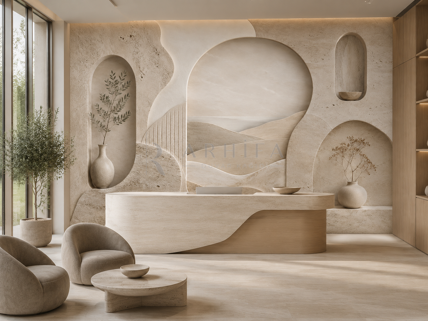 Natural Stone - Özel Tasarım Duvar Kağıdı (NS-001) – görsel 3