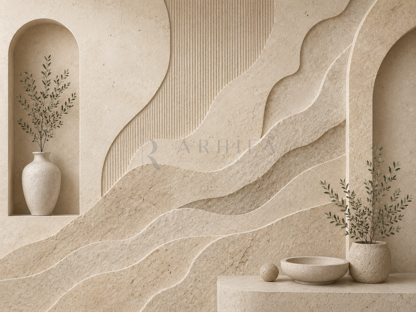 Quiet Limestone Duvar Kağıdı (NS-010) – görsel 2