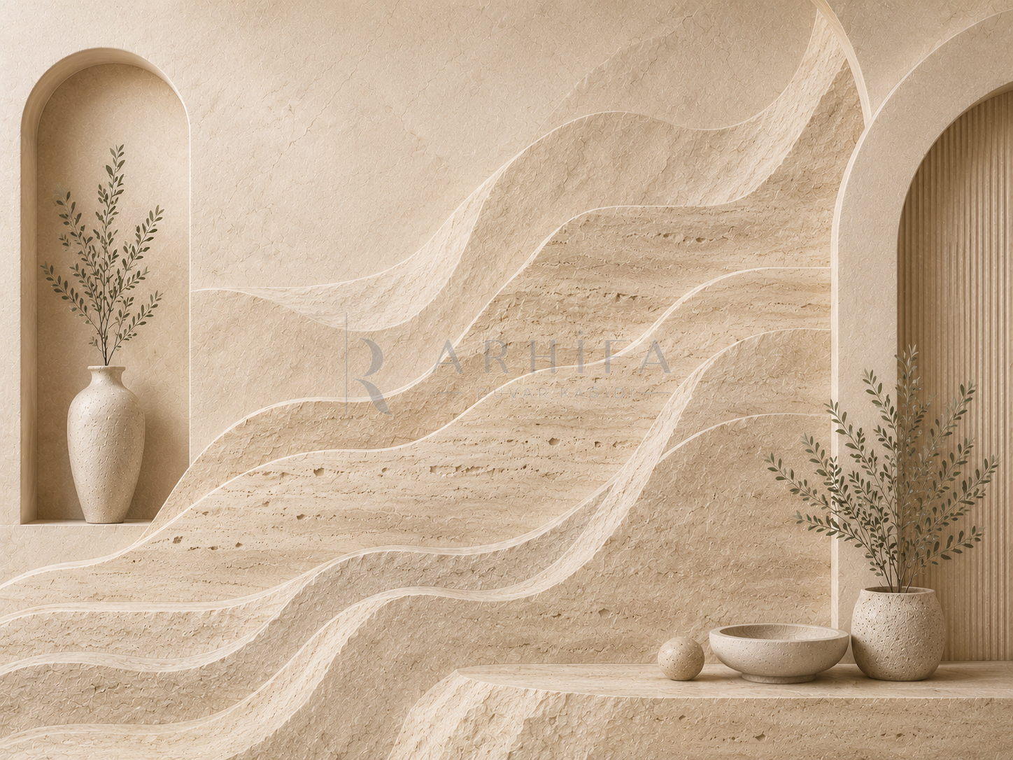 Travertine Dunes Duvar Kağıdı (NS-011) – görsel 2