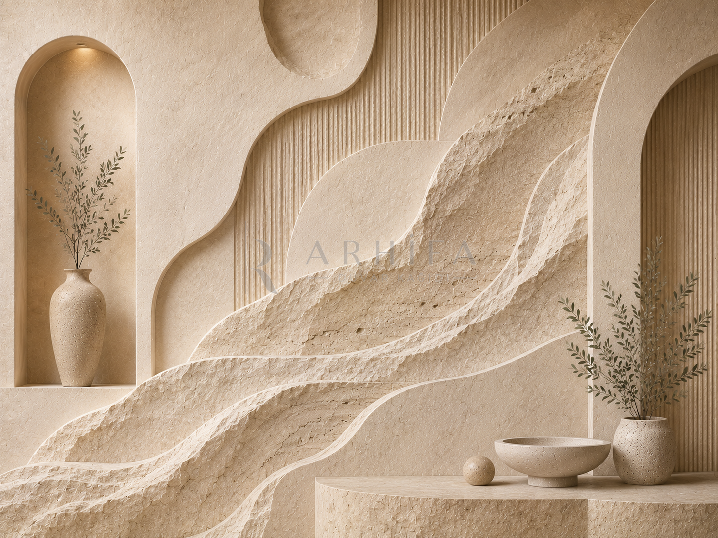 Sculpted Stone Duvar Kağıdı (NS-012) – görsel 2
