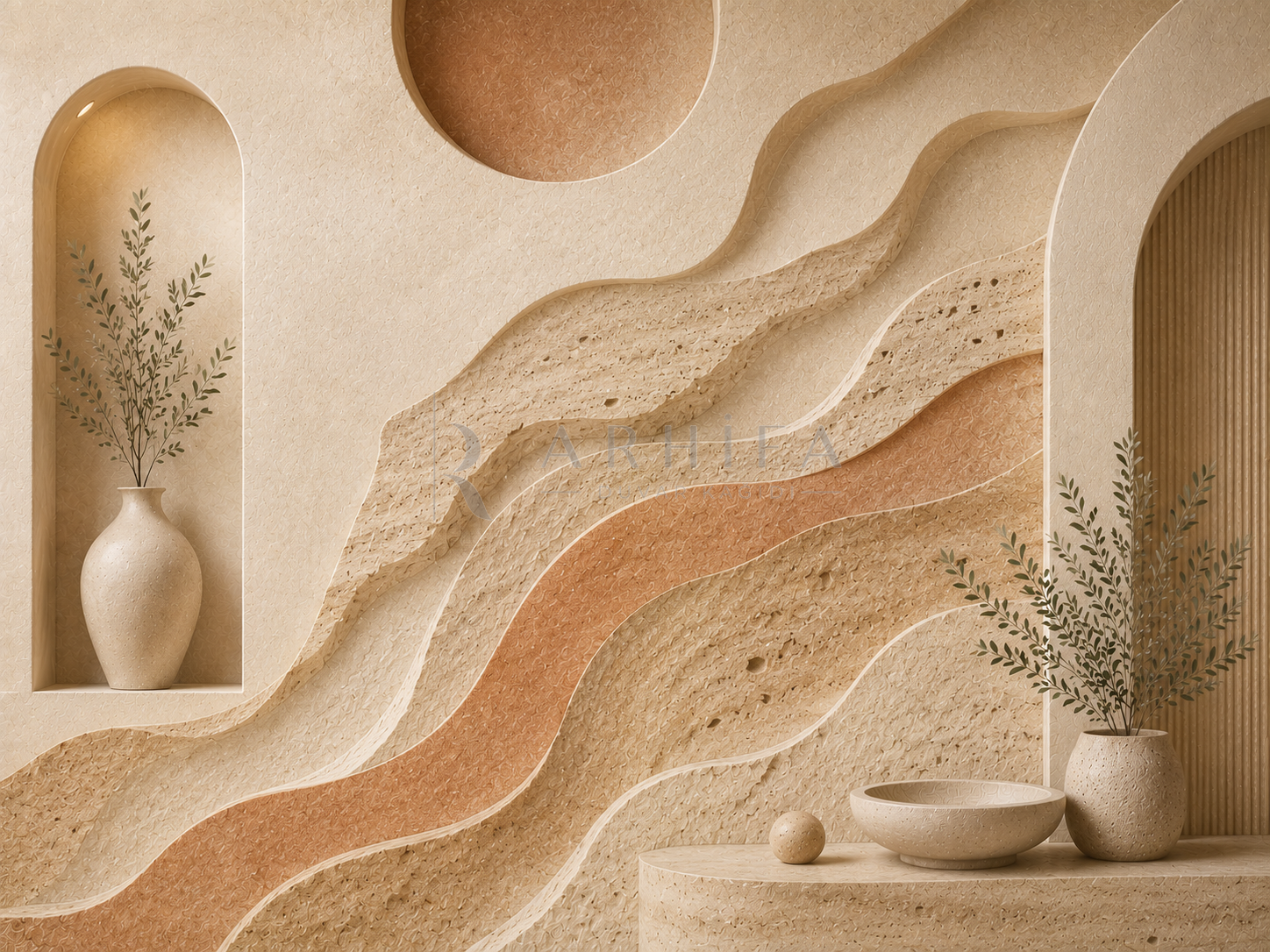 Warm Mineral Duvar Kağıdı (NS-013) – görsel 2