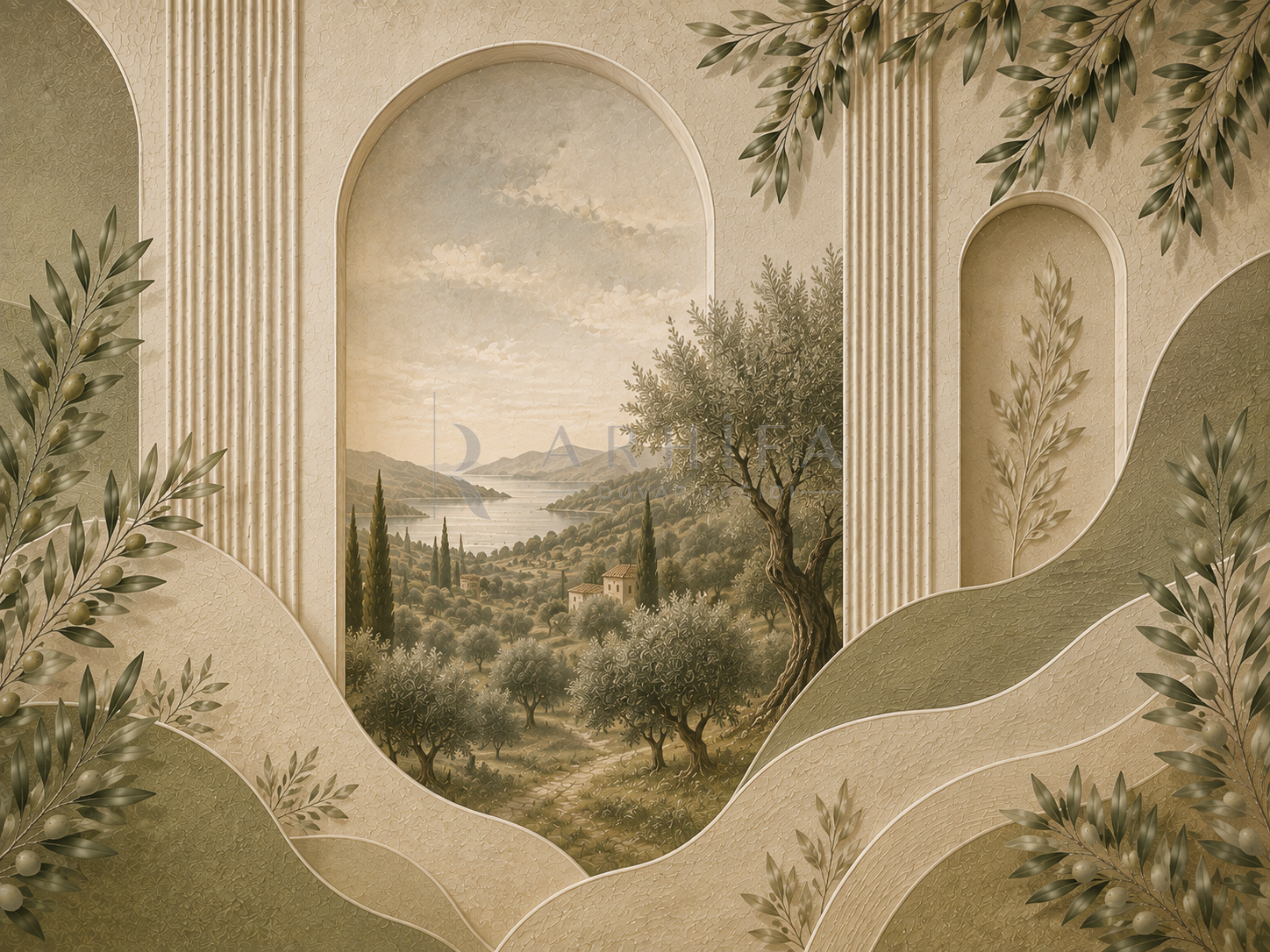 — Olive Landscape Duvar Kağıdı (OL-013) – görsel 2