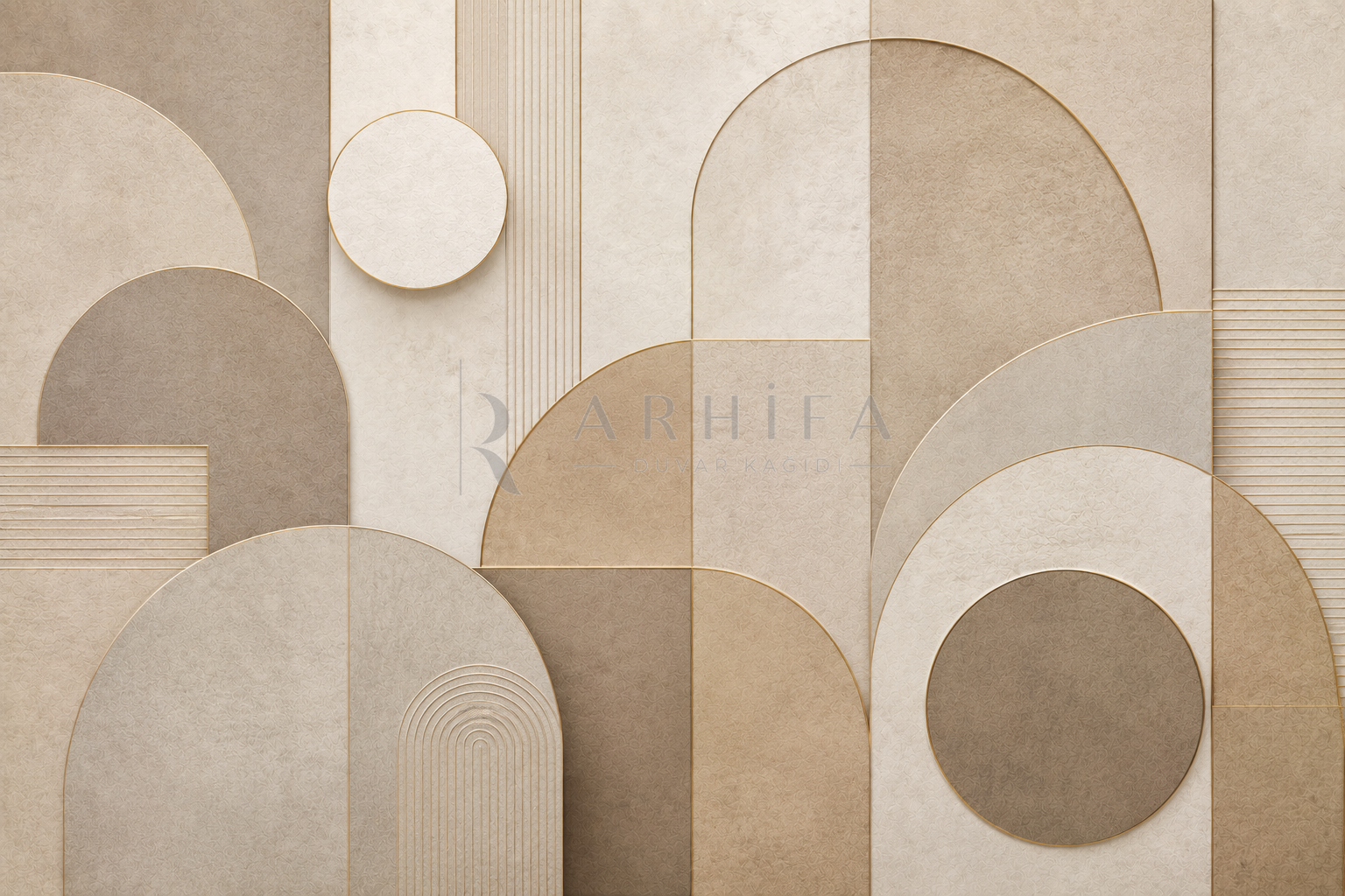 Soft Geometry Duvar Kağıdı (C03-OL-013) – görsel 2