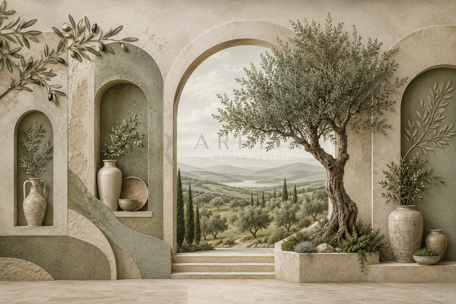 Olive Harmony Duvar Kağıdı (OLV-001) – görsel 2