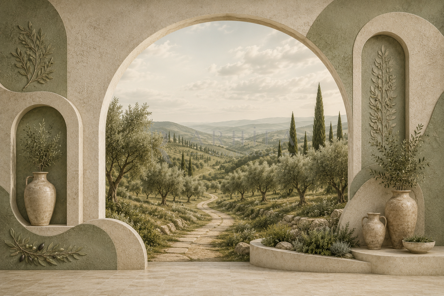 Tuscan Grove Duvar Kağıdı (OLV-003) – görsel 2