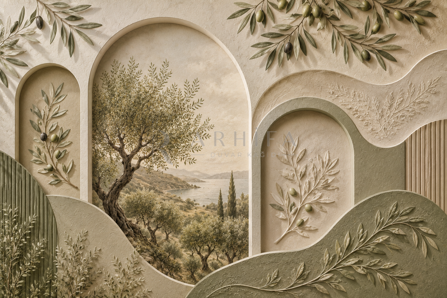 Olive Relief Duvar Kağıdı (OLV-007) – görsel 2