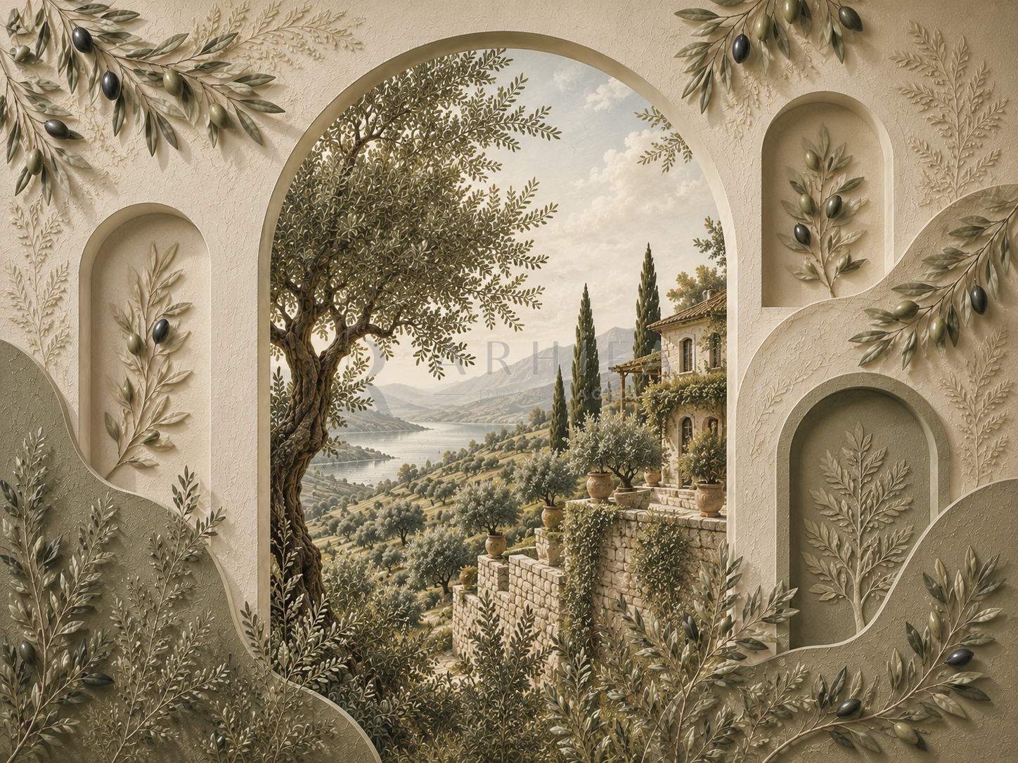 Olive Terrace Duvar Kağıdı (OLV-011) – görsel 2