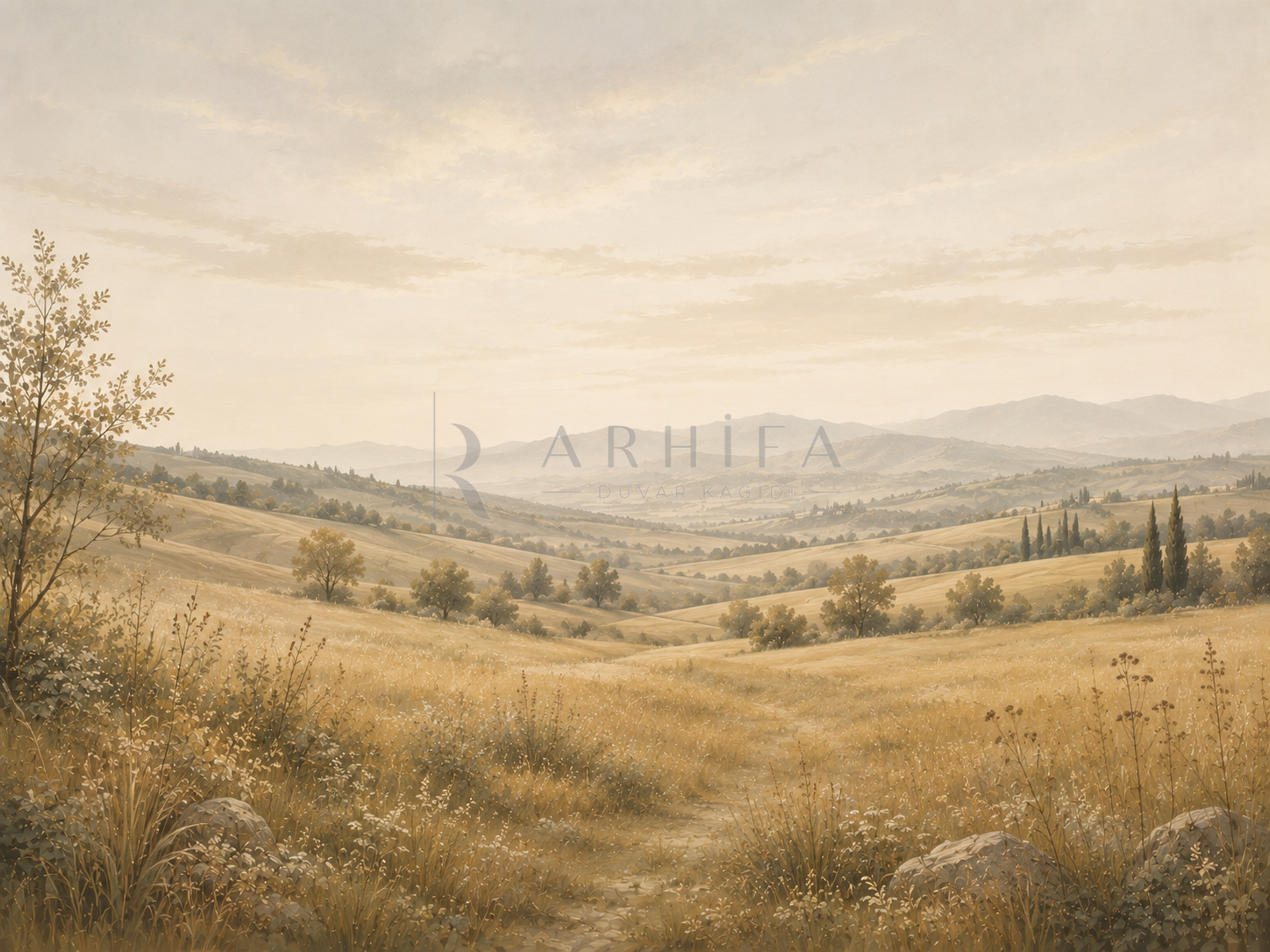 — Golden Meadow Duvar Kağıdı (PN-006) – görsel 2