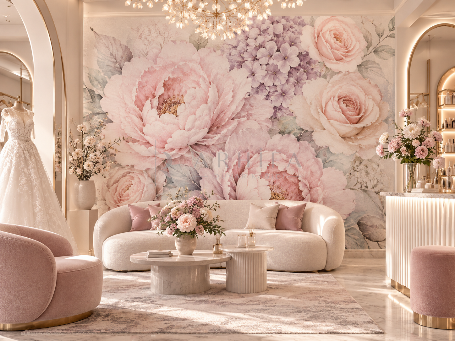 Peony Blossom - Özel Tasarım Duvar Kağıdı (PR-005) – görsel 4