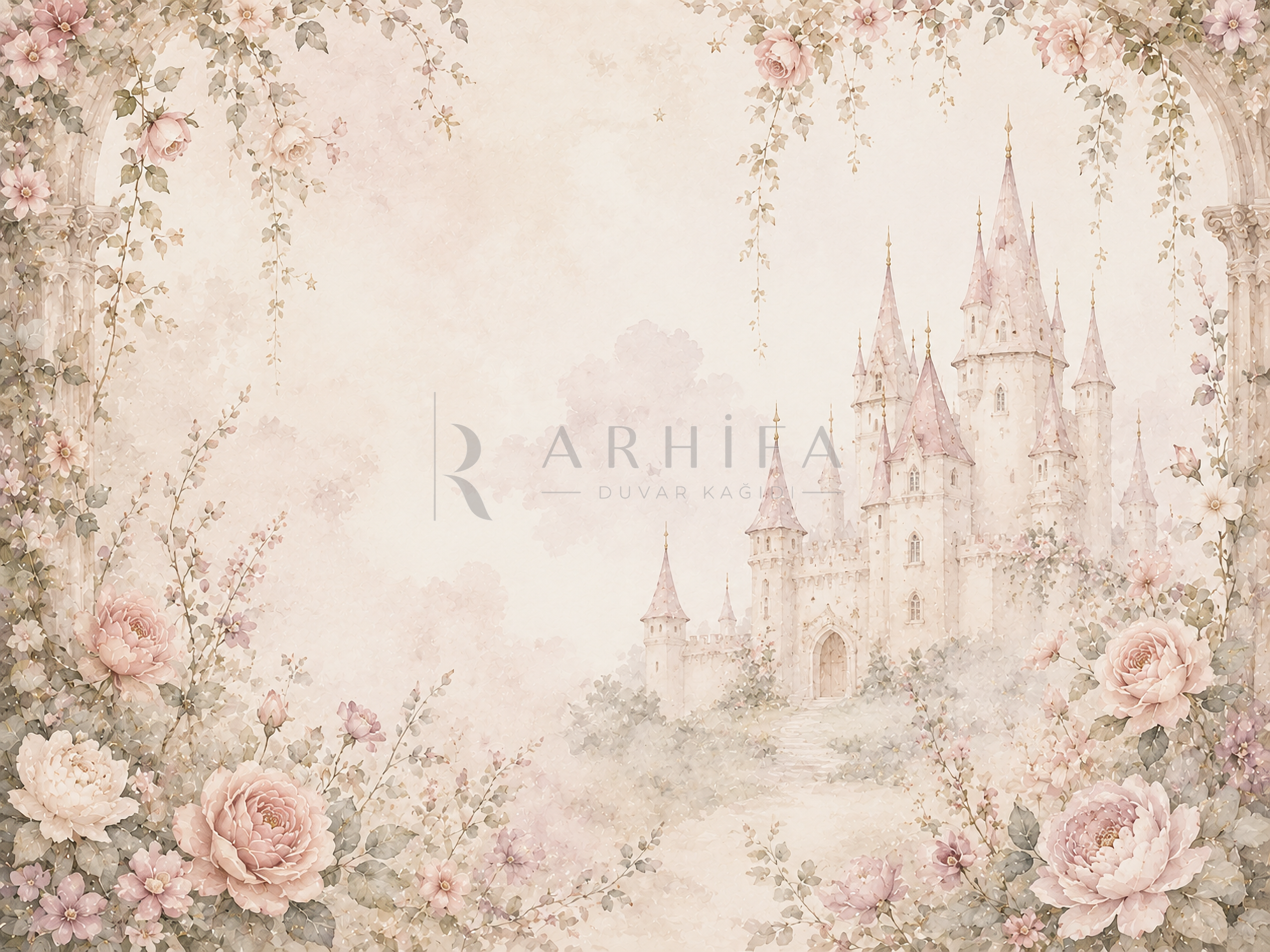 Floral Castle Duvar Kağıdı (PR-008) – görsel 2