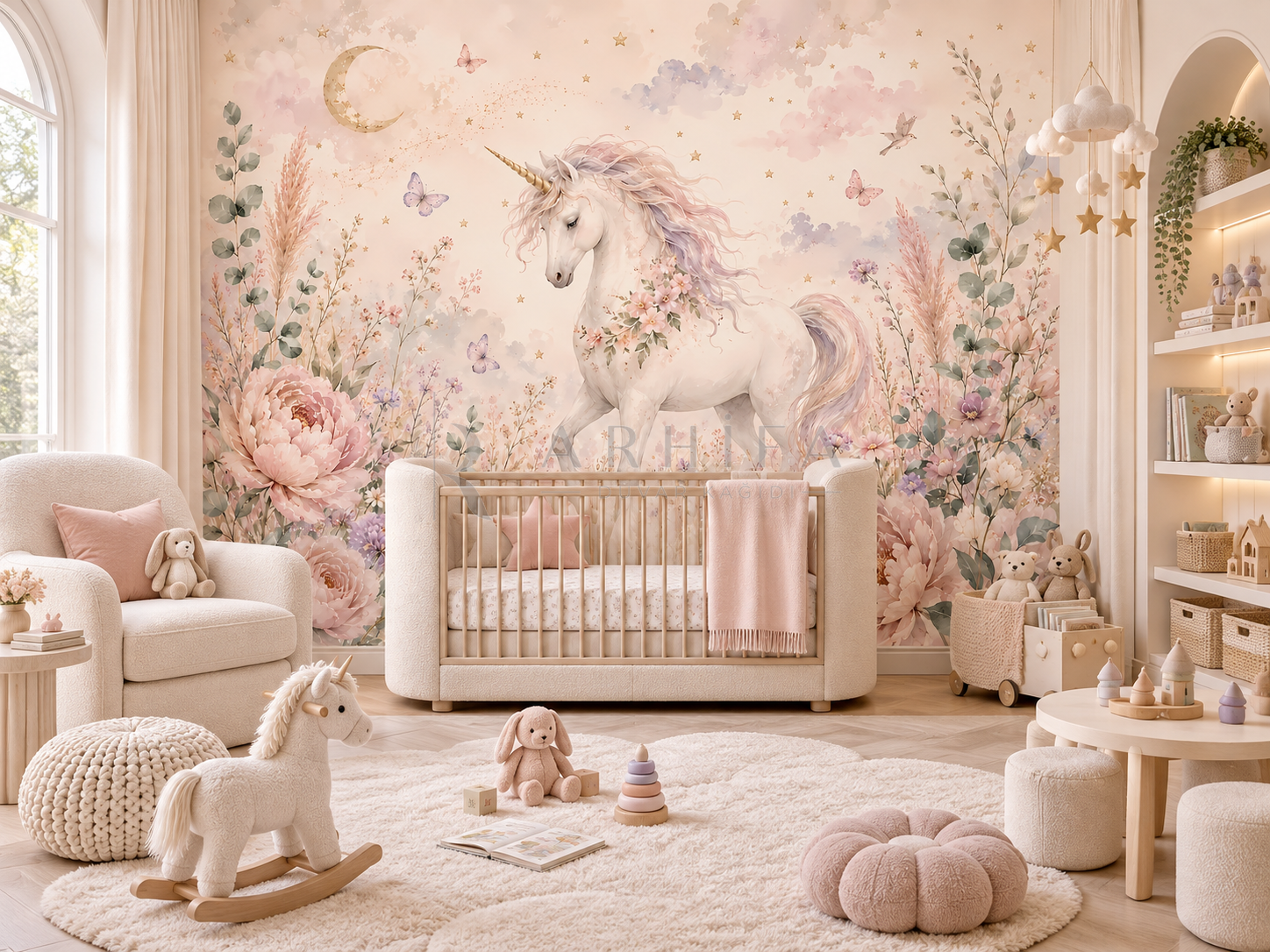 Unicorn Meadow - Özel Tasarım Duvar Kağıdı (PR-009) – görsel 3