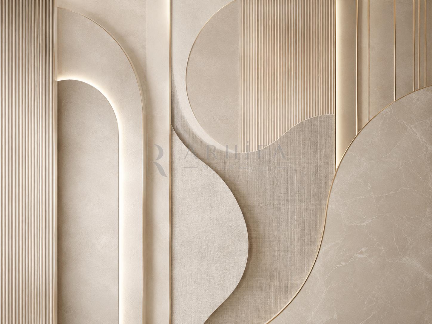 — Architectural Fabric Duvar Kağıdı (QL-013) – görsel 2